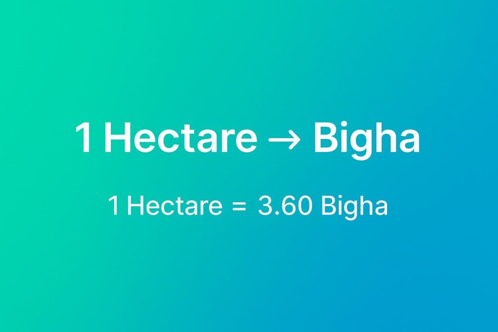Hectare to Bigha